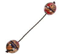 Levemolo Hand Drawn Maracas Wooden Rhythm Ball Percussion Instrument for Musical Performance Shaking Ball Rhythm Hammer Random Style