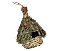 Levemolo Hand Woven Bird Nesting Box Hanging Bird House Outdoor Seagrass Woven Nest Garden Decorations