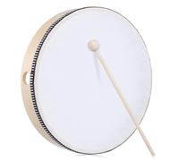 Levemolo Handheld 10-inch Wooden Frame Drum with Drumstick, Percussion Instrument for Music Lessons, Parties, and Singing Dancing, Traditional Boys and Girls and Adults Drum Toy