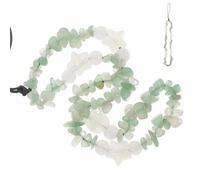 Levemolo Handmade Beaded Phone Chain with Crystal Stone Beads, Mint Green Five-Pointed Star Pendant, Decorative Cellphone Rope for Phone Accessories and Home Decor