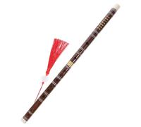Levemolo Handmade Chinese Bamboo Flute, 2pcs Timber Wind Instrument with Chinese Knot, Sturdy Traditional Tone for Home Decoration and Parties Random Color Random Style