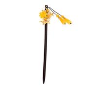 Levemolo Handmade Traditional Hair Chopstick with Jade Pendant and Tassel, Chinese Classical Style Hairpin for Hair, Featuring Colored Glaze and Alloy Materials, for Mid-autumn Festival