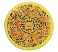 Levemolo Handmade Yellow Cotton Cloth Singing Bowl Cushion Pad for Buddha Sound Bowls, Portable and Hand-sewn Mat Suitable for Meditation and Ritual Use