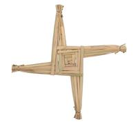 Levemolo Handwoven Irish Straw Cross for Wall Hanging and Standing Use Rustic Traditional Saint Cross for Church Altar and Home Blessing Authentic Irish Heritage Symbol for Living and