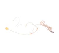 Levemolo Headset Microphone for Voice Amplifier Wired Beige Lightweight Comfortable Head-mounted Design, Condenser Vocal Mic during Graduation W or Performing Arts and Lectures