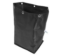 Levemolo Heavy Duty Janitorial Cleaning Bag with Hooks and Canvas Tote for Waste Collection and Supplies Storage Suitable for Commercial Cleaning Trolleys