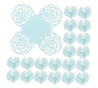 Levemolo Hollow Flower Pattern Chocolate Candy Cups Wedding Candy Truffle Wrappers Set