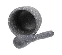 Levemolo Household Garlic Pestle Manual Grinder Plastic Masher Comfortable for Kitchen Use 1 Set