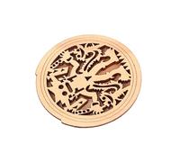 Levemolo Human Pattern Guitar Wooden Soundhole Cover Maple Wood for Guitars Sound Hole Block