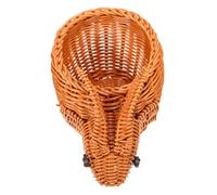 Levemolo Imitation Rabbit Basket Handwoven Rattan Look Creative Decorative Storage Basket for Gardener's Harvest Bread Storage Animal Themed Home Decor