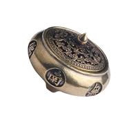 Levemolo Incense Burner Ornaments Zen Style Censer Burner Creative Brass Art Home Adornment for Aromatherapy Use in Living Frankincense