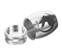 Levemolo Keepsake Urn Stainless Steel Pet Urn Bunny Shape Mini Urns for Memorial Desktop Space and Portable Storage