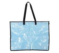 Levemolo Large Capacity Plastic Poster Organizer Bag with Zipper and Handle, Tear-Resistant Art Portfolio Storage for Oversized Drawings and Artwork, for Teachers and Artists
