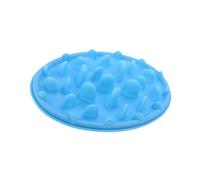 Levemolo Large Silicone Slow Eating Feeder Bowl for Dogs and Pets Blue Anti-choke Slow Food Bowl Non-slip Suitable for Puppies and Adult Dogs