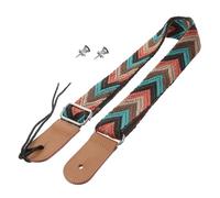 Levemolo Left Handed Ukulele Adult Strap, Bohemian Style Nylon Shoulder Belt with Adjustable Length, Tight Stitching and Double Hooks, Strong Guitar Accessory for Ukulele Players