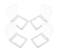 Levemolo Light Cover Guard Waterproof Socket Box 4pcs with Splash Proof Design, Easy Observation of Status, Prevents Accidental for Indoor