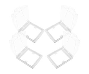 Levemolo Light Cover Guard Waterproof Socket Box 4pcs with Splash Proof Design, Easy Observation of Status, Prevents Accidental for Indoor