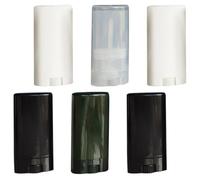 Levemolo Lip Balm Tubes Empty Portable 6pcs Plastic 15g Refillable Lipstick Containers with Compact Design for Making Your Own Lip Balm and Random Color Convenient Handbag Storage