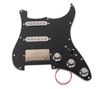 Levemolo Loaded Pickguard Pickups Ply Guitar Guard Plate Volume Tone Control for Electric Guitar Black