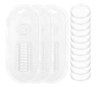 Levemolo Loose Leaf Binder Disc Binding Ring Discs 44pcs White ABS for DIY Notebooks Planners Office School