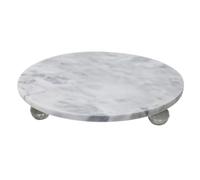 Levemolo Marble Tray Round Decorative Display Tray Multi-Function for Family Dining Room Desktop Decoration