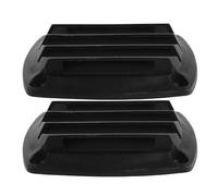 Levemolo Marine Boat Vent Enhanced Airflow Solution Nylon 3.27in 2pcs Louvered Flush Thru Vent Black Reducing Interior Glass Fogging for Boats and Yacht Sidewalls for Confined Spaces
