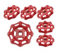 Levemolo Metal Hand Wheel Gate Hand Wheel 6pcs Flat Bottom Water Shut Off Valve Handle for Water Valve Replacement