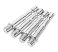 Levemolo Metal Microphone Stand Adapter for Professional Recording Microphone 4pcs with 3/8 to 1/4 Screw Thread Easy to Store and Sturdy Mic Replacement Stand Adapter