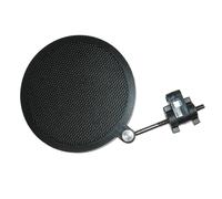 Levemolo Mic Filter Shield Protects from Spit and Filters Popping Sounds Black Double-layer for Microphone Iron for Studio and Recording Use
