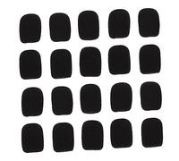 Levemolo Mic Sponge Covers Set 20pcs Windproof Foam Covers for Lapel Microphone Guard