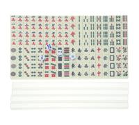 Levemolo Mini Mahjong Set Small Size and Easy to Carry with Complete Accessories Abs Tiles Game Kit for Travel and Parties for Mahjong at Home Or on The Go