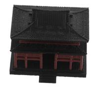 Levemolo Miniature Chinese Pavilion Aquarium Decor Micro Landscape Building Model for Fish Tank Versatile Underwater Land Based Decoration