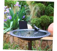 Levemolo Miniature Solar Water Pump for Garden Fountain Outdoor Floating Fountain Pump for Bath Fish Decor with Automatic Solar Power and Multiple Water Shapes