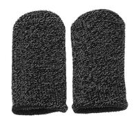 Levemolo Mobile Gaming Triggers with Finger Sleeves Game Controller Accessories for Touchscreen Mobile Games 1 Pair Black 5 Pairs Silver Fibers Random Edge Color