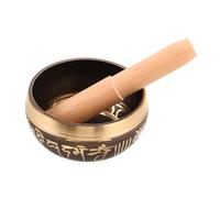 Levemolo Multi-function Copper Singing Bowl Set with Wooden Mallet, Handcrafted Prayer Instrument Bowl for Yoga and Home Use, Enhancing Spiritual Practice and Calming The Mind