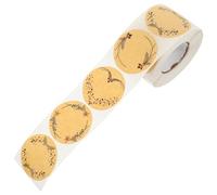 Levemolo Multi-Function roll Sticker 1 Roll of 500 delicately Designed Circular Paper Sealing Labels with Easy to Paste Feature, Ideal for boutiques and Letters categorizing