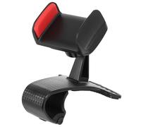 Levemolo Multi-Functional Auto Phone Mount Rotatable Vehicle Dashboard Phone Holder with Red Clip Adjustable for Navigation and Hands-Free Use