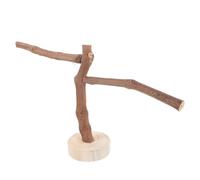 Levemolo Natural Grape Bird Stand Perch with Two Crossbars for Parrot Budgie Cage Accessory Paw Grinding Chew for Healthy Beak Maintenance and Interactive Play