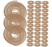 Levemolo Natural Sandalwood Spiral Incense Coils 40pcs, Indoor Fresh Air Aromatherapy, Herbal Scented Smoke for Home and Bathroom Deodorizing