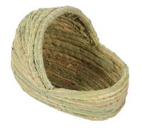 Levemolo Natural Straw Woven Chicken Coop Nest Small Slipper Laying Bed Warm Sleeping House for Chickens Cozy Nest for Small Pets Breathable and Protective Environment