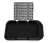 Levemolo Non-slip Car Phone Pad Car Dashboard Phone Stand for Driving with Double Slot Design Convenient Storage Pvc Material Simple and Delicate