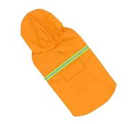 Levemolo Nylon Dog Raincoat Reflective Straps Portable Pet Rain Jacket for Daily Use for Outdoor Fun Rainy Days