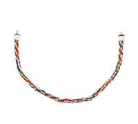 Levemolo Parrot Chewing with Colorful Cotton Rotating Ladder and Easy Installation for Cockatiels and Parrots a Fun Climbing Rope Swing Perch