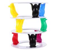 Levemolo Penguin Building Block Balance for Educational Plaything Enhancing Concentration Spatial Skills and Color Recognition Natural Material Safe Preschool Challenge Game