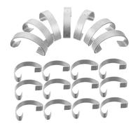Levemolo Pet Cage Door Fixed Hooks 20pcs Steel Hooks Cage Door Locks Door Latches for Pigeon Rabbit Bird Cages