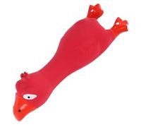 Levemolo Pet Chewing Toy Cartoon Chicken Squeaky Latex Toy for Dog Teething Natural Chew Plaything for Interactive Fun for Stress Relief and Molar Health
