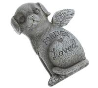 Levemolo Pet Memorial Statue Resin Dog Headstone for Garden Outdoor Home Decor Detailed Puppy Grave Marker Monument for Sympathy Loss Cherished Pet Remembrance Ornament