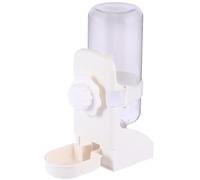 Levemolo Pet Water Feeder Hanging Gravity Waterer 500ml Large Capacity Automatic Water Dispenser for Dogs and Cats White for Travel and Home Use