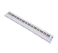 Levemolo Piano Keyboard Practice Paper Chart with Key Ratio Design for Beginners and Teachers, Teaching Aid to Improve Learning Efficiency on 88 Key Portable Piano and Keyboard