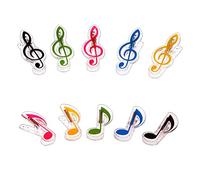 Levemolo Piano Score Holder Clips Practical Music Book Clip 10pcs to Keep Pages Secure Assorted Colour Pp Material for Sheet Music and Books for Boys and Girls